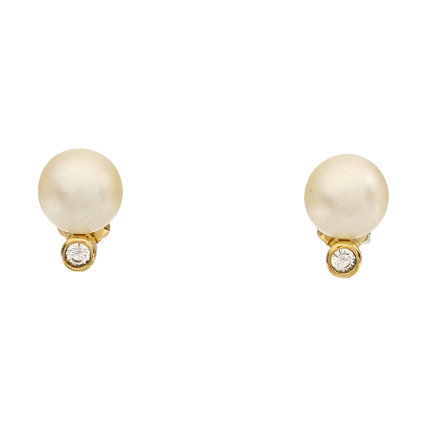 Metal Gold Clip On Earrings
