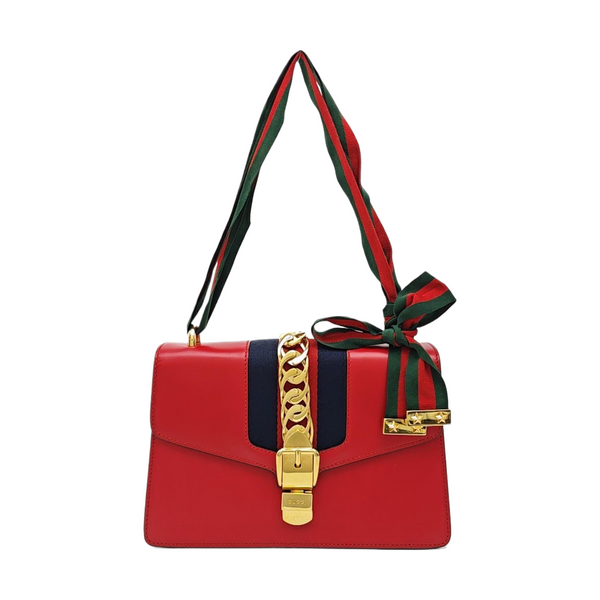 Sylvie Small Calfskin Red