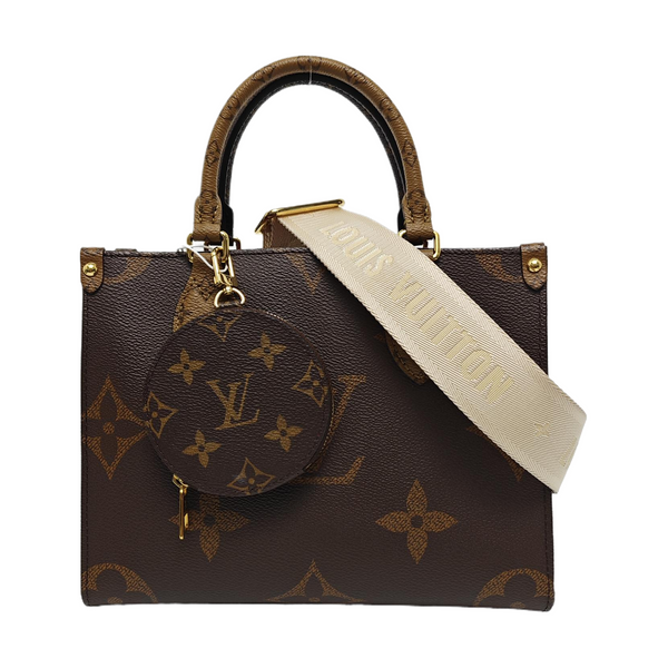 ONTHEGO PM Monogram Coated Canvas Brown