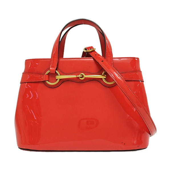 Bright Bit Patent Leather Red