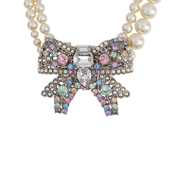 Faux Pearl White Necklace