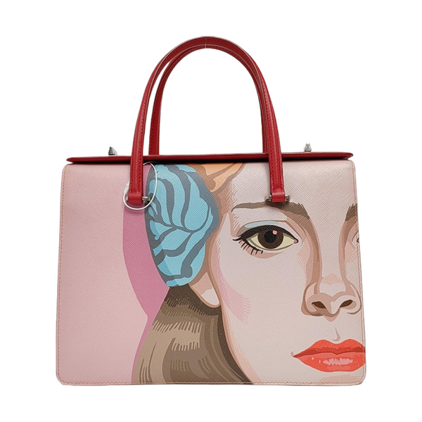 Twin Saffiano Calfskin Pink
