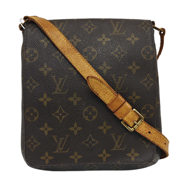 MUSETTE TANGO PM Monogram Coated Canvas Brown
