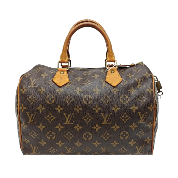 SPEEDY 30 Monogram Coated Canvas Brown