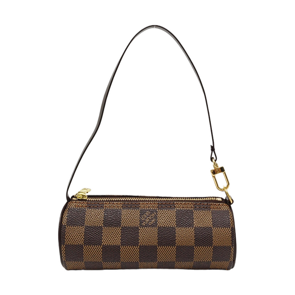 PAPILLON Mini Damier Ebene Coated Canvas Brown