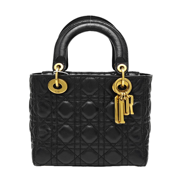 Lady Dior Small Cannage Lambskin Black