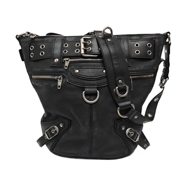 Calfskin Shoulder Bag Black