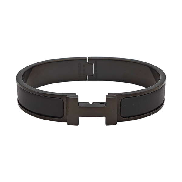 Clic Hh Metal Black Bangle
