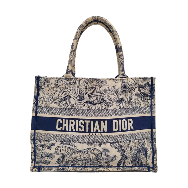 Book Tote Medium Canvas Blue
