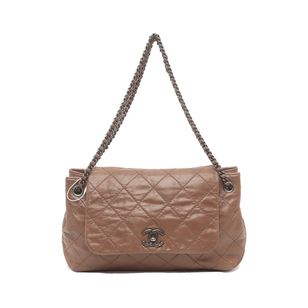 Quilted Calfskin Brown