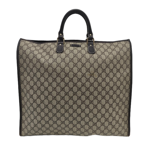 Monogram Coated Canvas Tote Bag Black