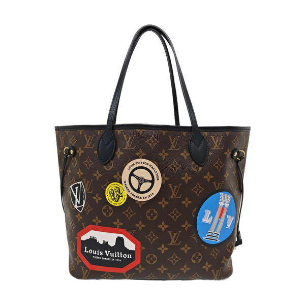 NEVERFULL MM Monogram Coated Canvas Brown