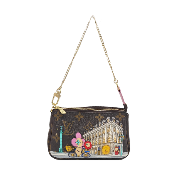 ACCESSOIRES Monogram Coated Canvas Brown