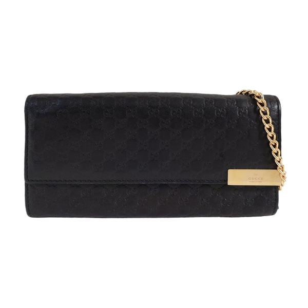 Microguccissima Monogram Calfskin Black