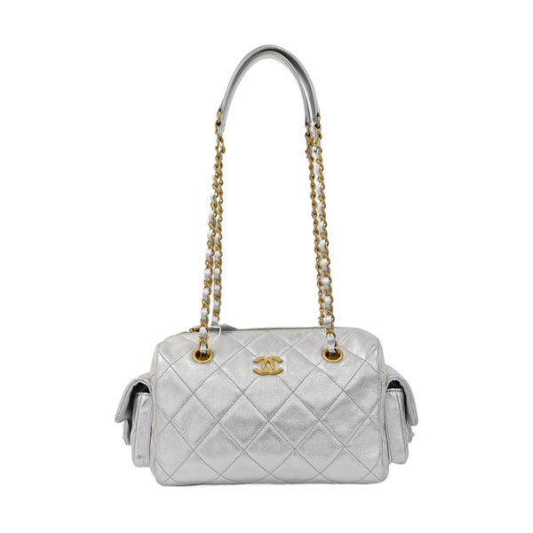 Quilted Calfskin Silver