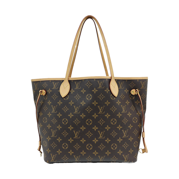 NEVERFULL MM Monogram Coated Canvas Brown