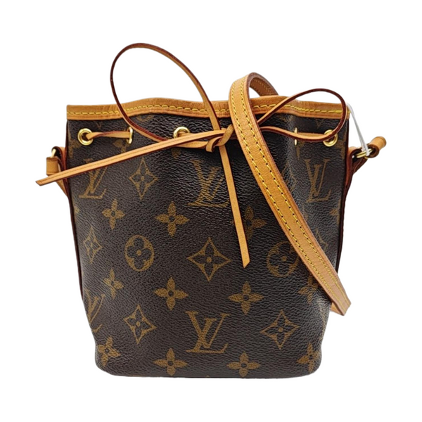 NÉONOÉ Nano Monogram Coated Canvas Brown