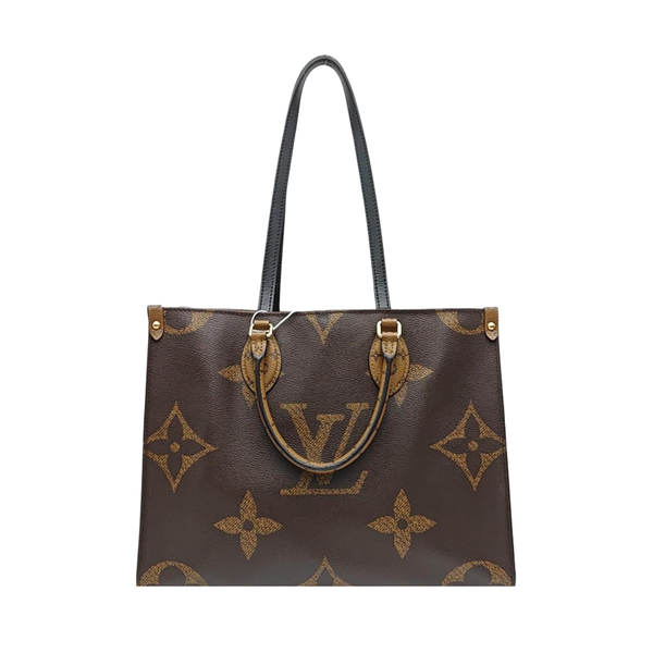 ONTHEGO MM Monogram Coated Canvas Brown