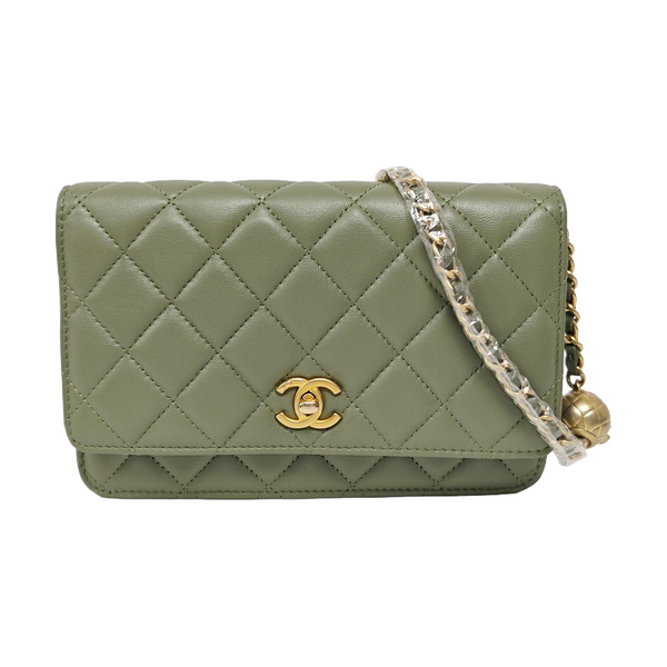 WOC Piel de Cordero Acolchada Verde