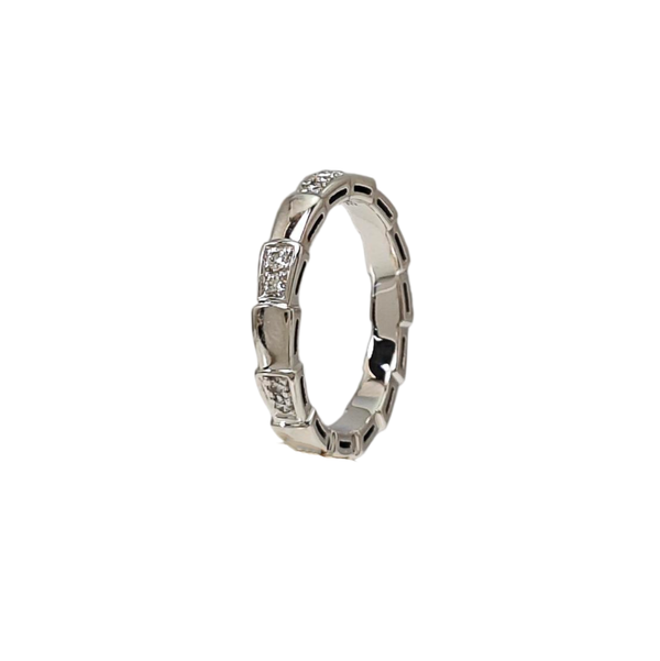 SERPENTI 18k White Gold Ring EU 55