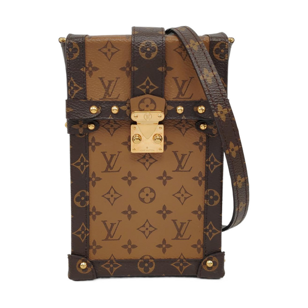 TRUNK Monogram Coated Canvas Brown