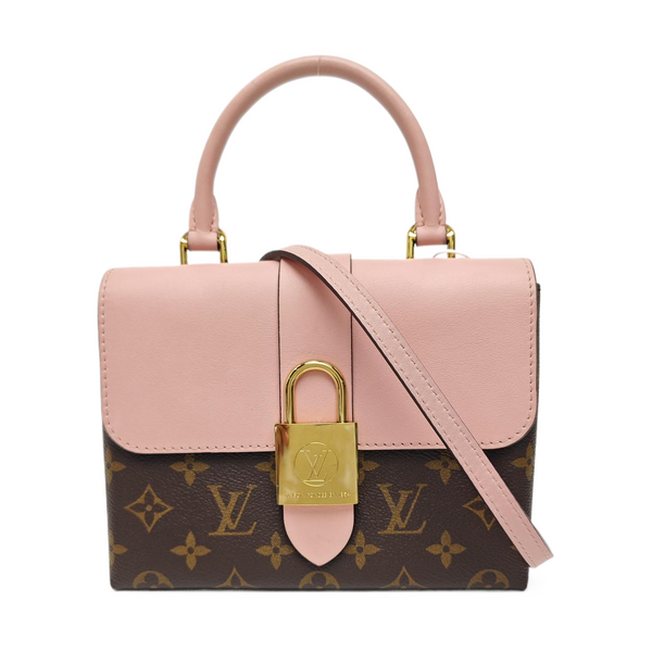 LOCKY BB Monogram Coated Canvas Pink