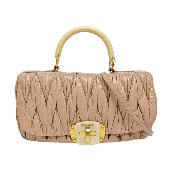 Quilted Lambskin Shoulder Bag Pink