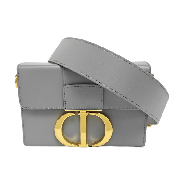 30 Montaigne Mini Oblique Calfskin Gray