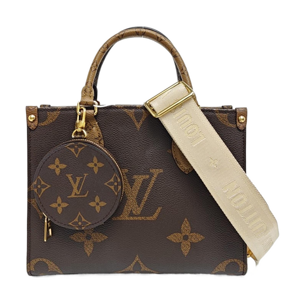 ONTHEGO PM Monogram Coated Canvas Brown