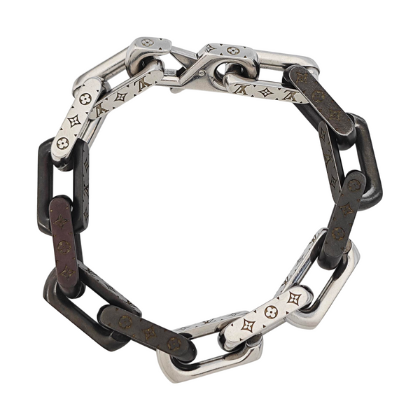 MONOGRAM CHAIN Metal Silver Bracelet