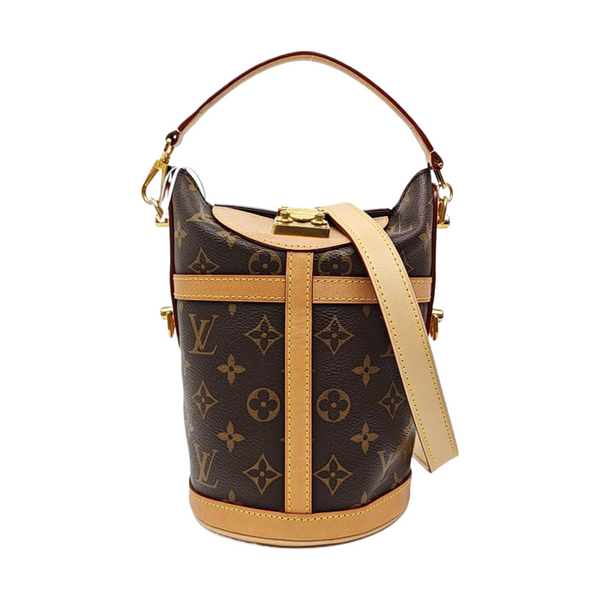 DUFFLE Monogram Coated Canvas Brown
