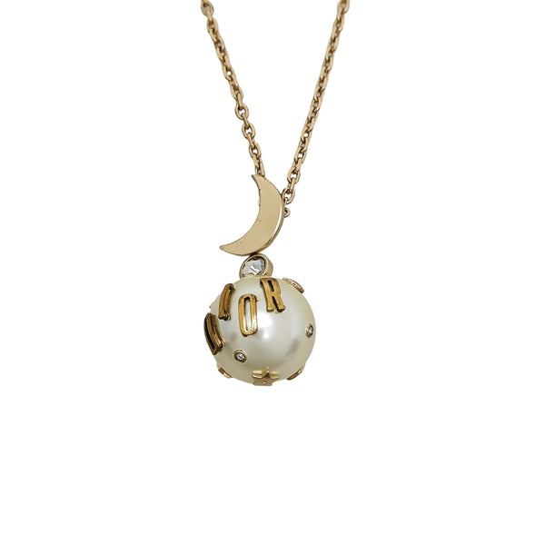 Twist Round Metal Gold Necklace