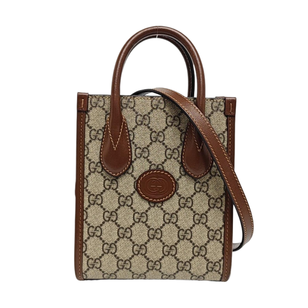 Retro Mini Monogram Coated Canvas Beige