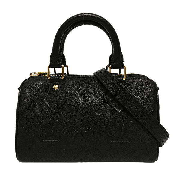 SPEEDY Nano Monogram Calfskin Black
