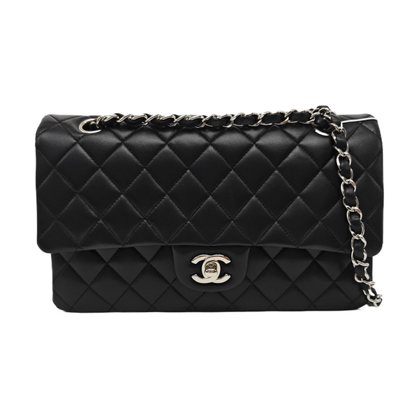 CLASSIC FLAP Medium Quilted Lambskin Black