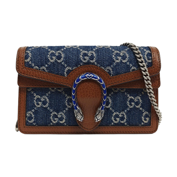 Dionysus Super Mini Monogram Denim Blue