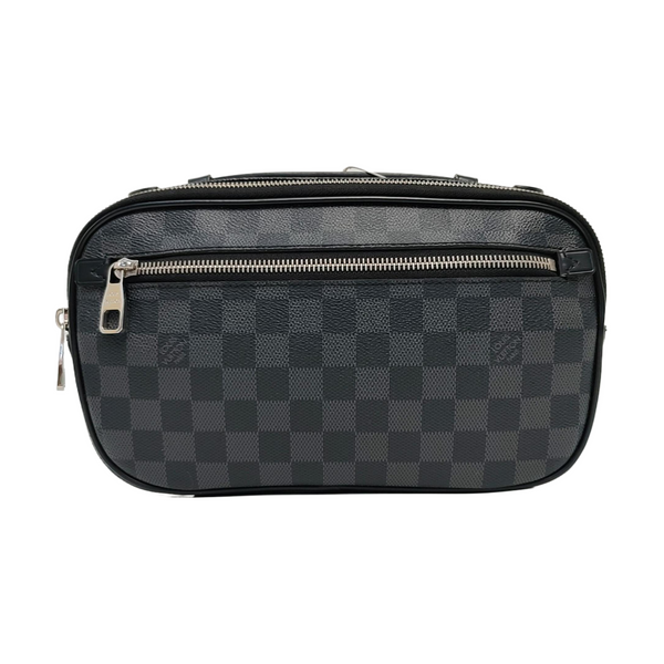 AMBLER Damier Graphite Coated Canvas Black
