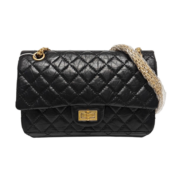 2.55 225 (small) Quilted Calfskin Black