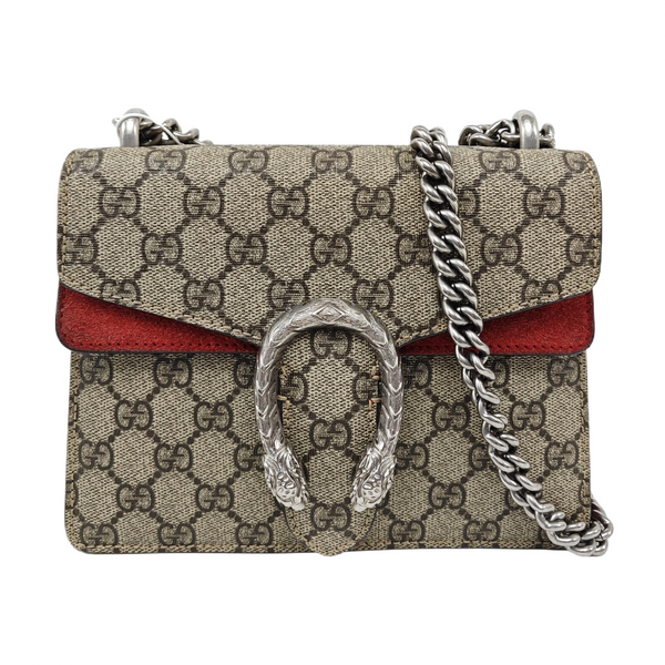 Dionysus Mini Monogram Coated Canvas Beige