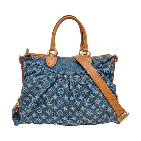 NEO CABBY GM Monogram Denim Blue