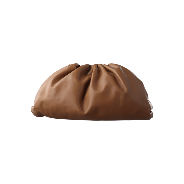 Authenticated pre-owned The Pouch Calfskin Brown - Clutch at Looply