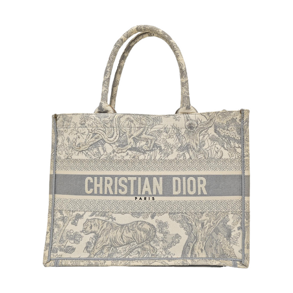 Book Tote Medium Canvas Gray