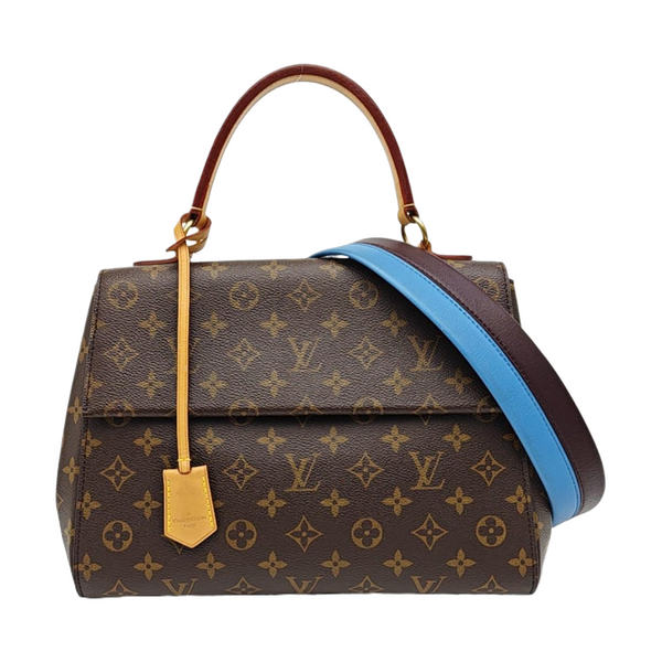 CLUNY MM Monogram Coated Canvas Brown