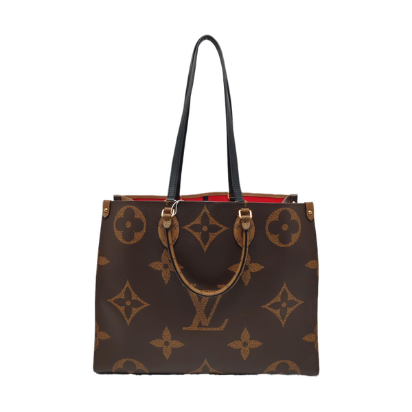Authenticated pre-owned ONTHEGO GM Monogram Coated Canvas Brown - Tote Bag at Looply