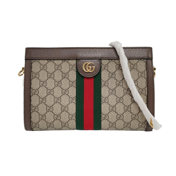 Authenticated pre-owned Ophidia Small Monogram Coated Canvas Beige - Shoulder Bag at Looply