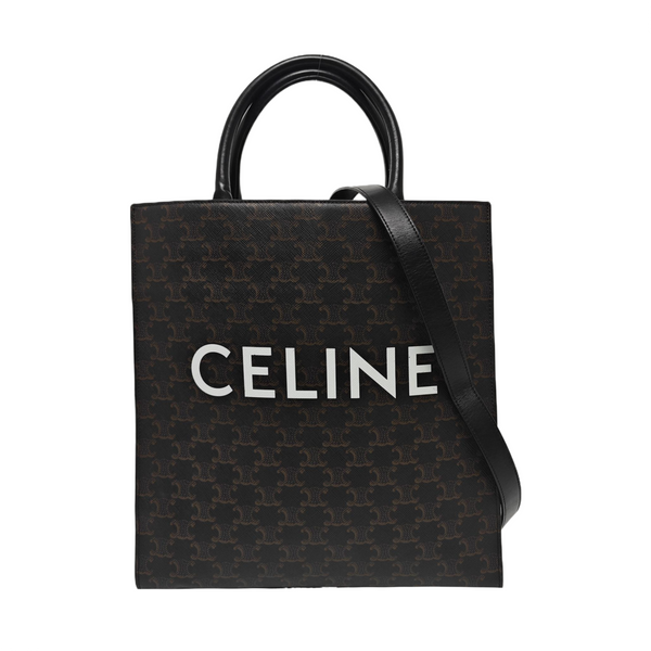 CABAS CELINE Small Coated Canvas Black