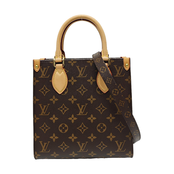 SAC PLAT BB Monogram Coated Canvas Brown