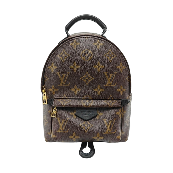 PALM SPRINGS Mini Monogram Coated Canvas Brown