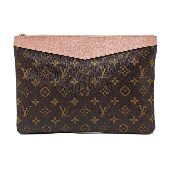 DAILY Monogram Coated Canvas Brown