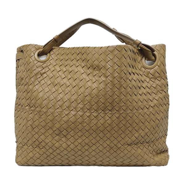Lambskin Top Handle Bag Beige